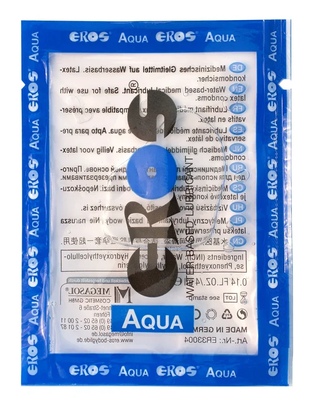 1000ml (250x4ml) Eros Aqua Gleitgel Sachet – Gleitgel auf Wasserbasis