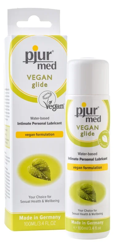 100ml pjur med Vegan Glide Gleitgel – veganes Gleitmittel auf Wasserbasis