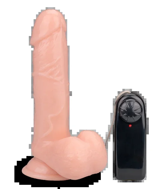 20 cm langer Vibrator mit Saugfuß