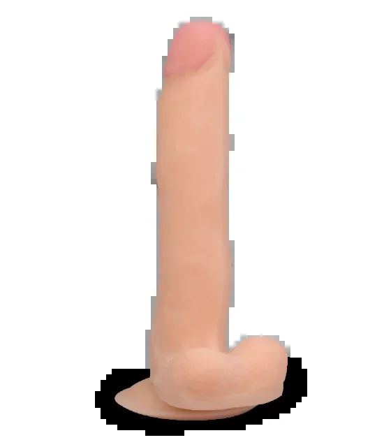 21 cm langer Saugnapf-Dildo mit biegbarem Schaft