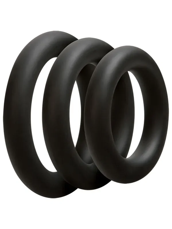 3-teiliges Penisring-Set – Dick- Schwarz