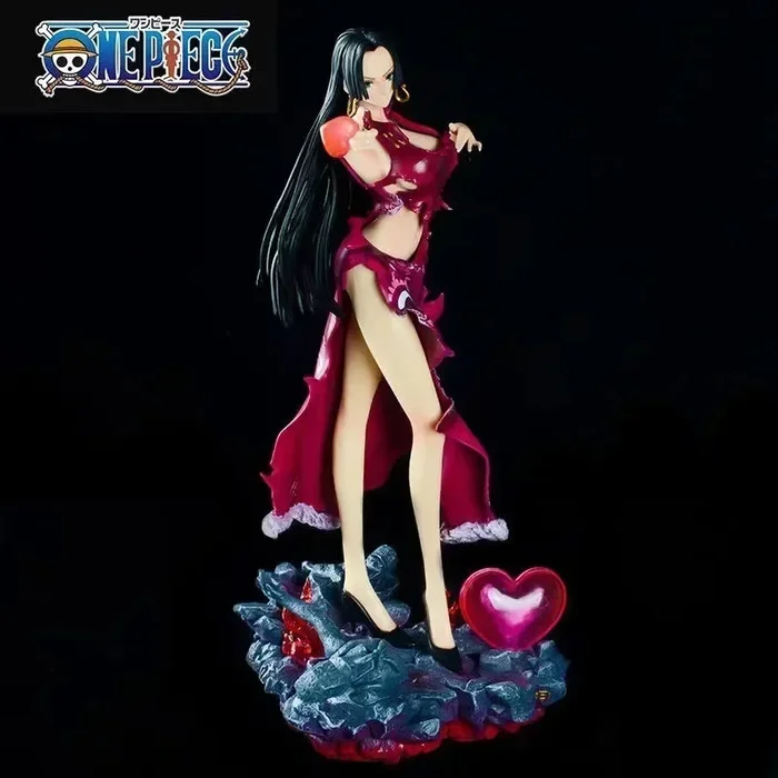 30cm One Piece Boa Hancock, sexy PVC Figur mit LED, Hentai Modell, Spielzeug
