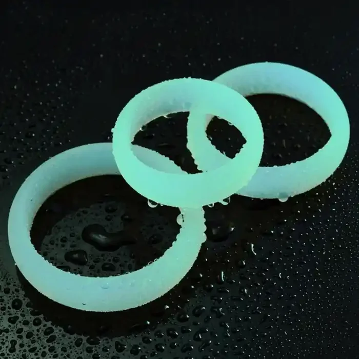 3er-Pack phosphoreszierender Cockrings Lumiring
