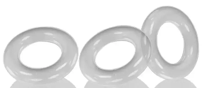 3er-Set Cockringe Willy Rings Transparent