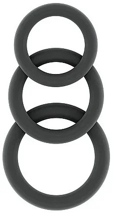 3er-Set Silikoncockringe Sono n°25 Grau