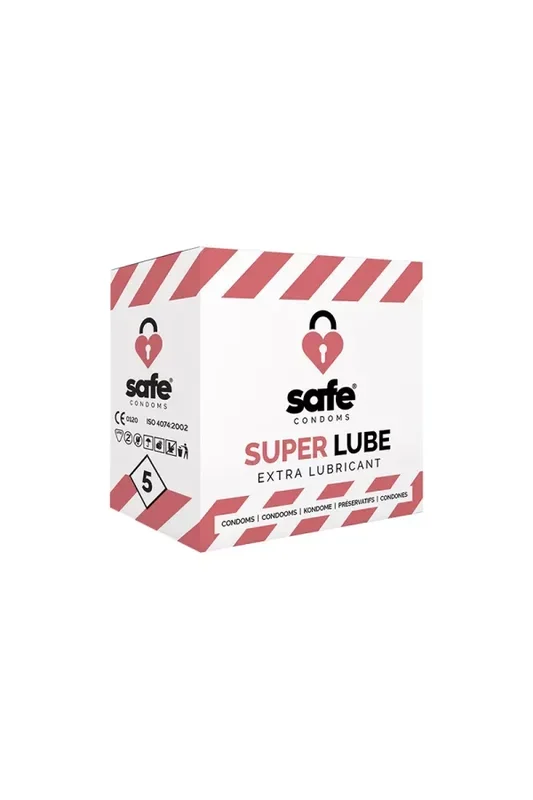 5 kondome Safe Super Lube