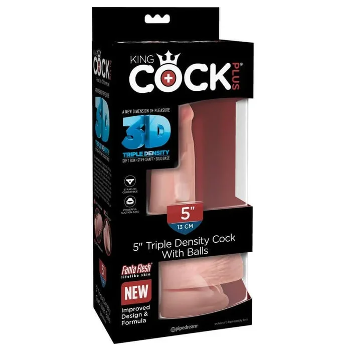 5″ Triple Density Cock with Balls