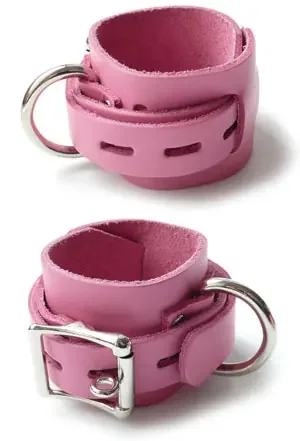 Abschließbare Handgelenkfesseln pink