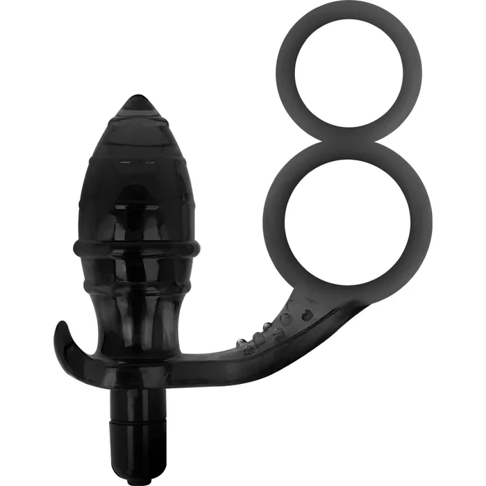 ADDICTED TOYS ANAL PLUG MIT DOPPELTEM SCHWARZEN RING