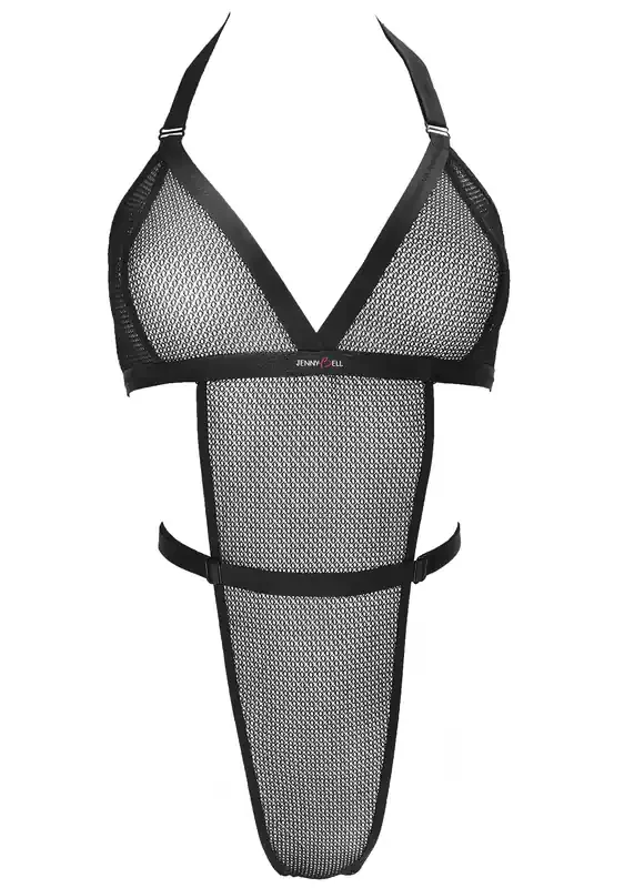 Addiction String-Bodysuit – Schwarz