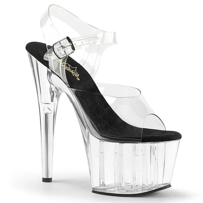 Adore-708 (High Heel Größe: 12 – Gr. 42, High Heel Farbe: Transparent)