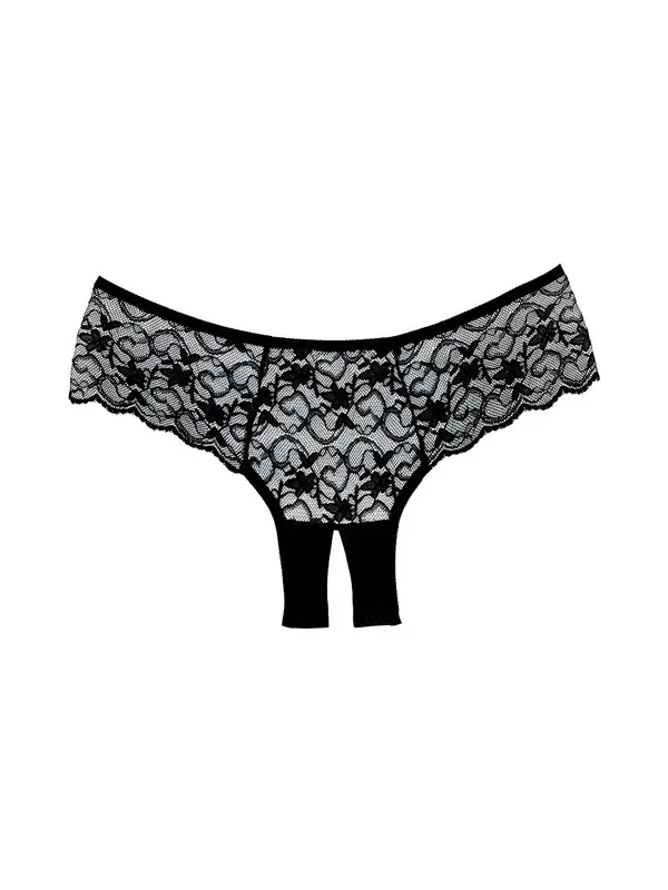 Adore Sweetheart Ouvertpanty, schwarz