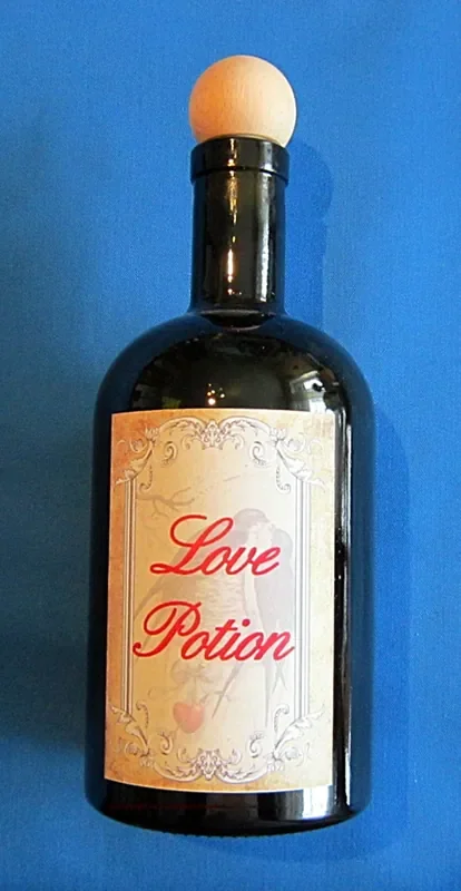 Alchemisten Flasche Love Potion mit Vogelpaar