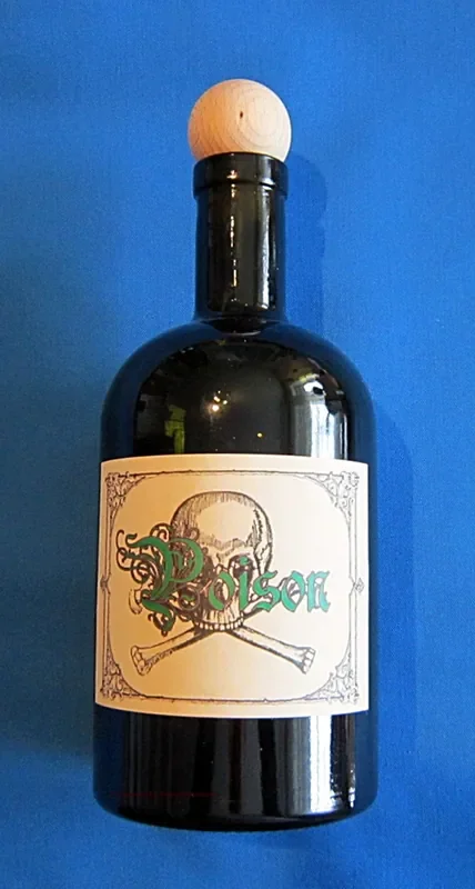Alchemisten Flasche Poison mit Totenkopf