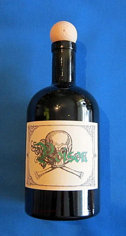 Alchemisten Flasche Poison mit Totenkopf