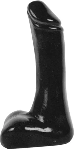 All Black Dildo realistisch glatt – schwarz