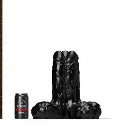 All Black Steroid Gape, Set und Mach Dildo – 30 cm