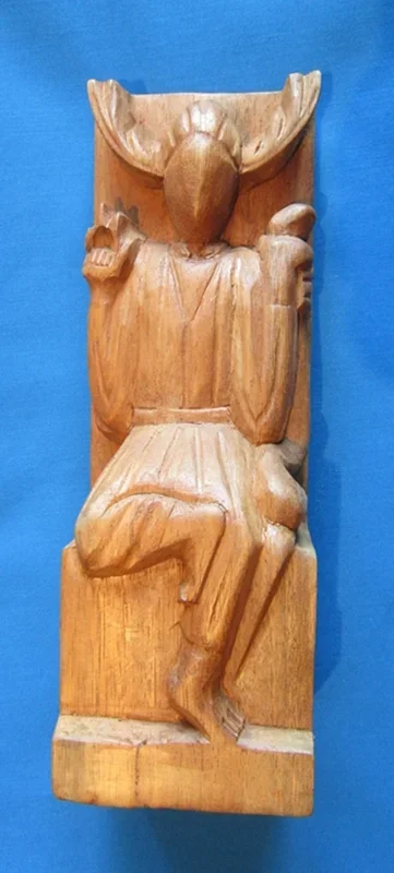 Altarfigur gehörnter Gott