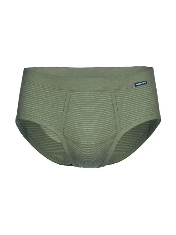 Ammann Jeans Feinripp Brief, forst
