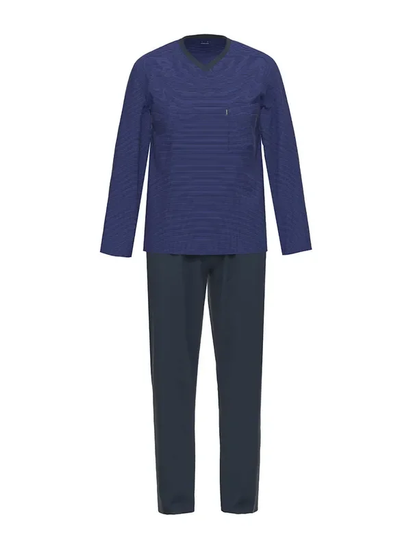 Ammann Nightwear Pyjama lang, dunkelblau