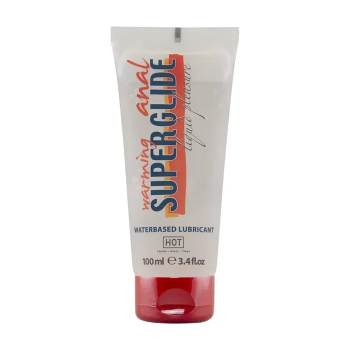 Anal Superglide Warming Liquid Pleasure – Waterbased Lubricant – 3 fl oz / 100 ml