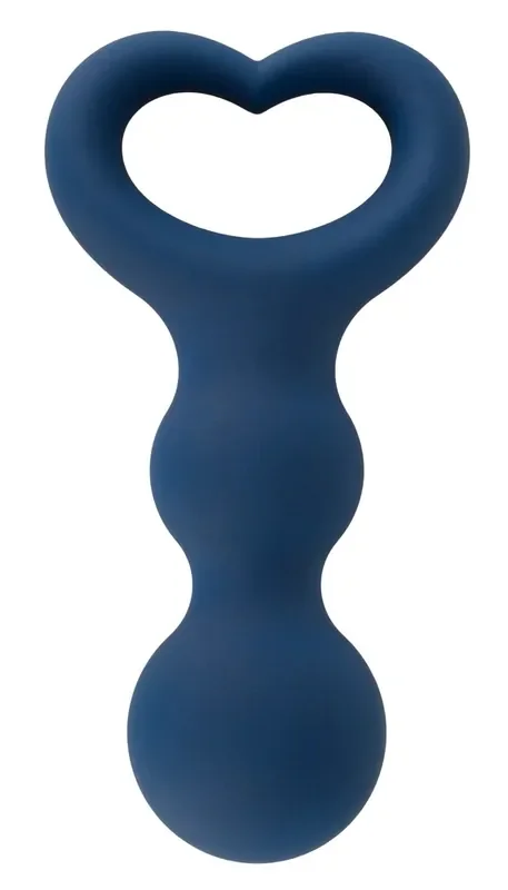 Analplug Herz blau