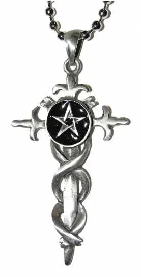 Anhänger – Schwert mit Pentagramm