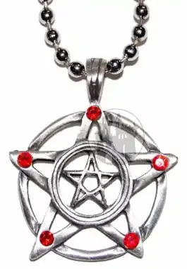Anhänger ‘Pentagramm‘ rot