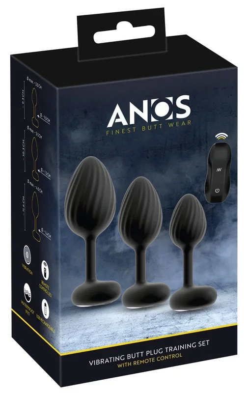 ANOS RC Butt Plug Set with Vibration