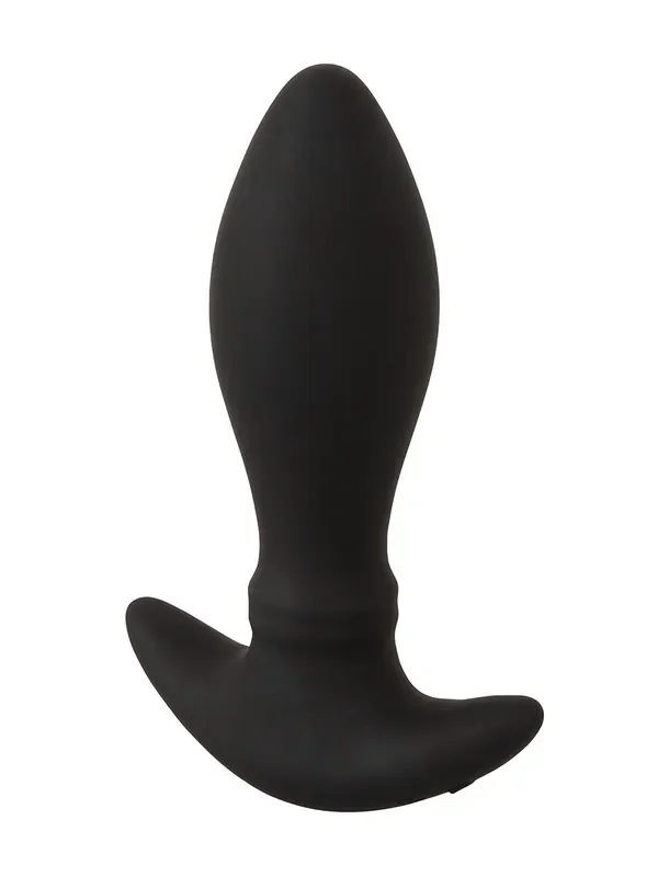 Anos RC Moving Rings Butt Plug Vibro-Analplug, schwarz