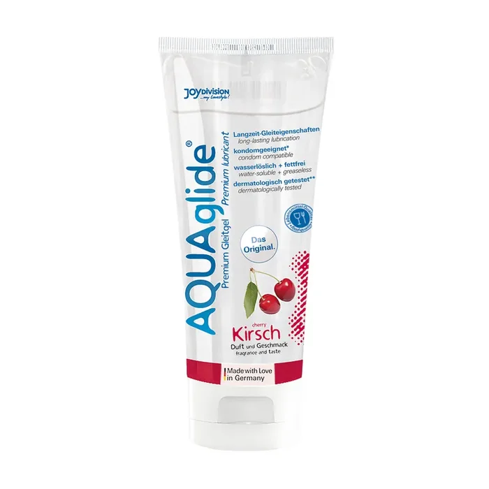 AQUAglide Neutral – Flavored Waterbased Lubricant – Cherry – 3 fl oz / 100 ml