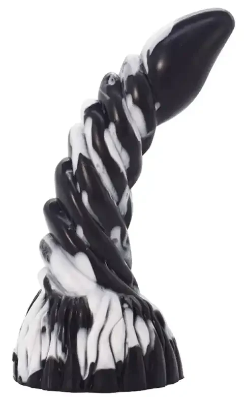 Arkan Dildo 18 x 5cm Schwarz-Weiß