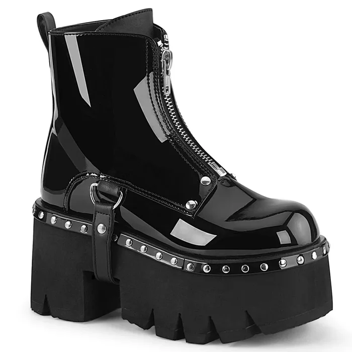 Ashes-100 (High Heel Größe: 11 – Gr. 41, High Heel Farbe: Schwarz Suedeimitat Kunstleder)