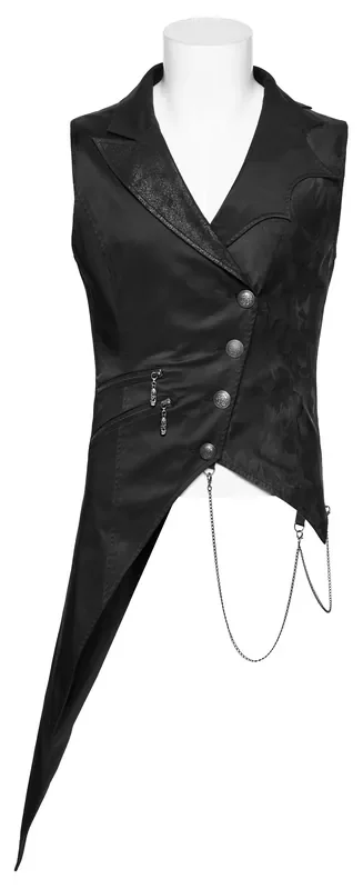 Asymmetrische Batwing Weste