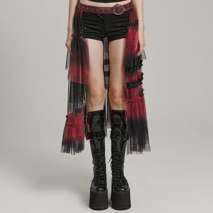 Asymmetrischer Gothic-Overskirt