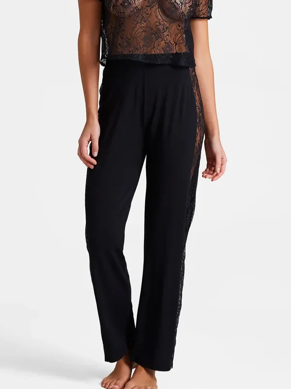 Aubade Lazy Days Loungehose, schwarz