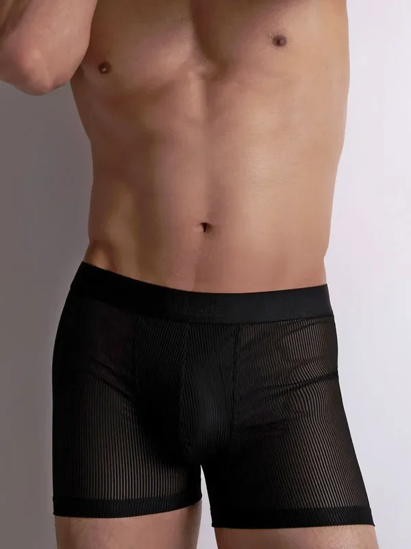 Aubade XB Men Stripes Boxer, schwarz