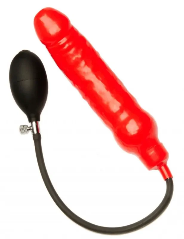 Aufblasbarer Dildo rot 15 x 4.5cm