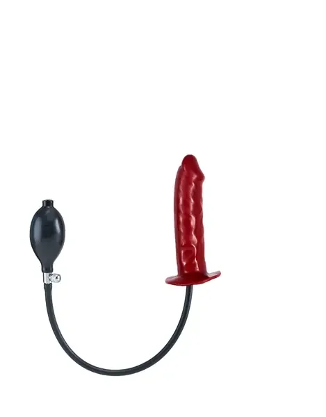 Aufblasbarer Plug, realistisch aus Latex mit Füllung – rot (Grösse M)