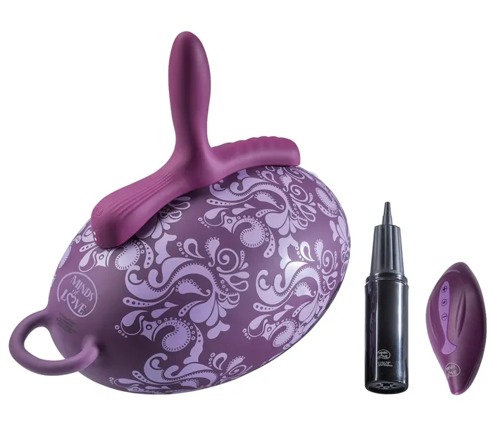 Aufblasbares Liebeskissen mit Aufsitzvibrator