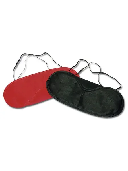 Augenmasken im 2er-Set, schwarz/rot