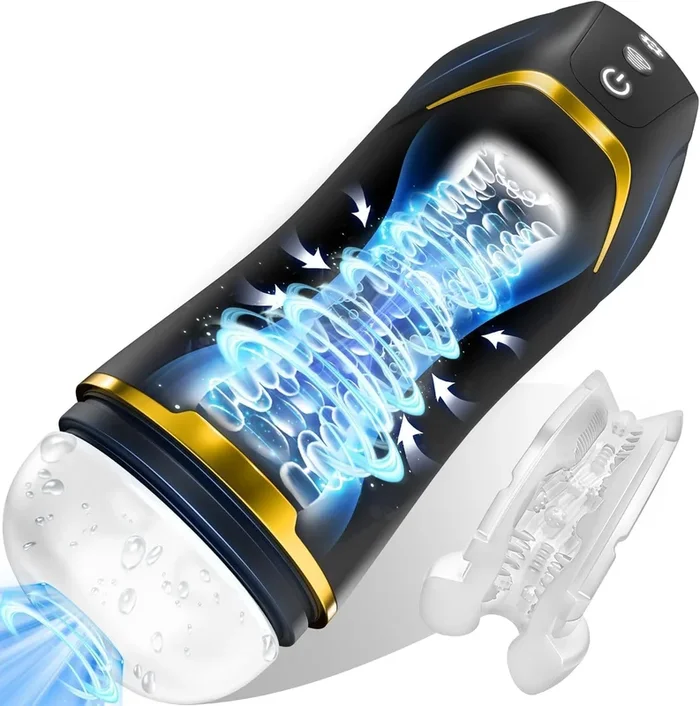 Automatischer Masturbator Penispumpe mit 10 Vibrationen und Saugmodi