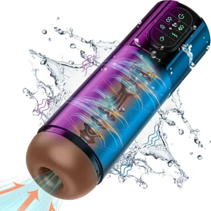 Automatischer Masturbator Taschenmuschi Penispumpe mit 9 Vibrations und Saugmodi