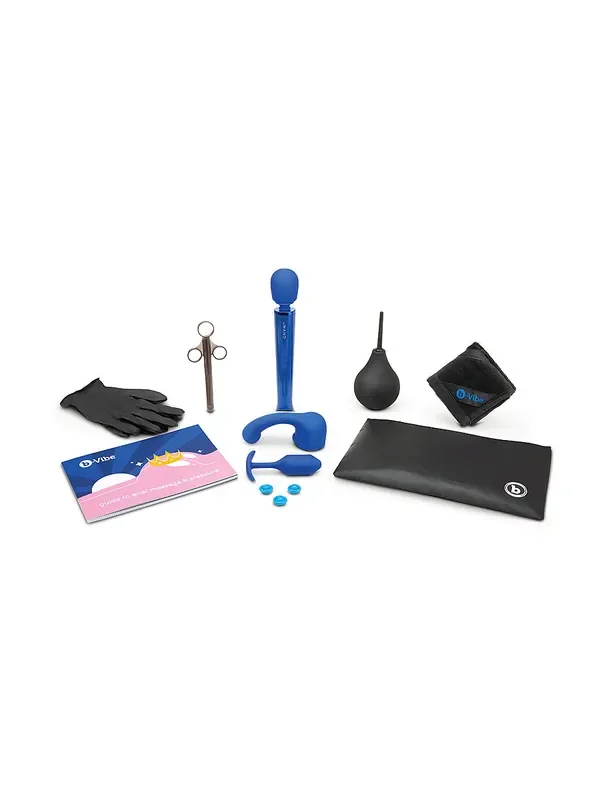 B-Vibe Anal Massage & Education Set Anal-Massage-Set 10-teilig, blau