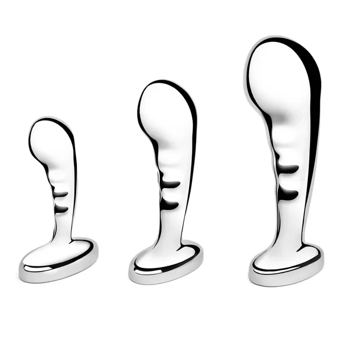 B-Vibe – Stainless Steel P-Spot Training Set – 3 Plugs