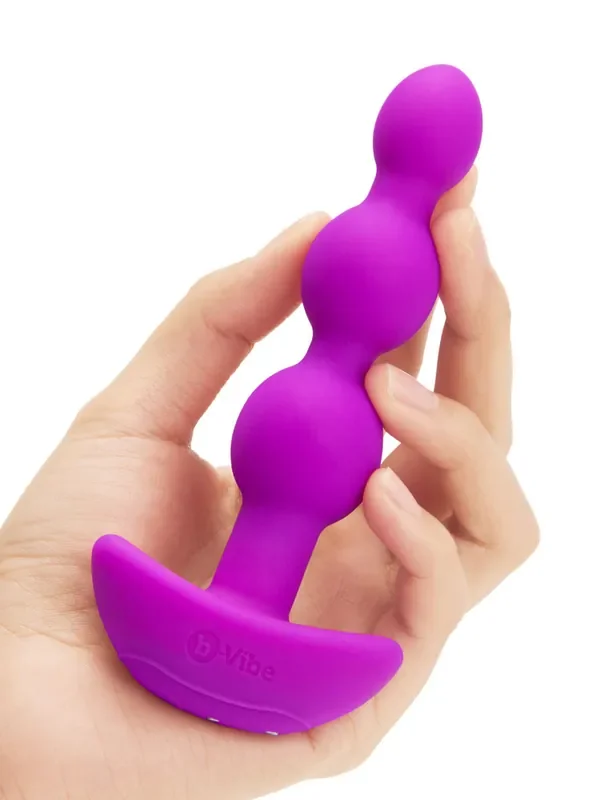 B-Vibe Triplet Vibro-Analplug, fuchsia