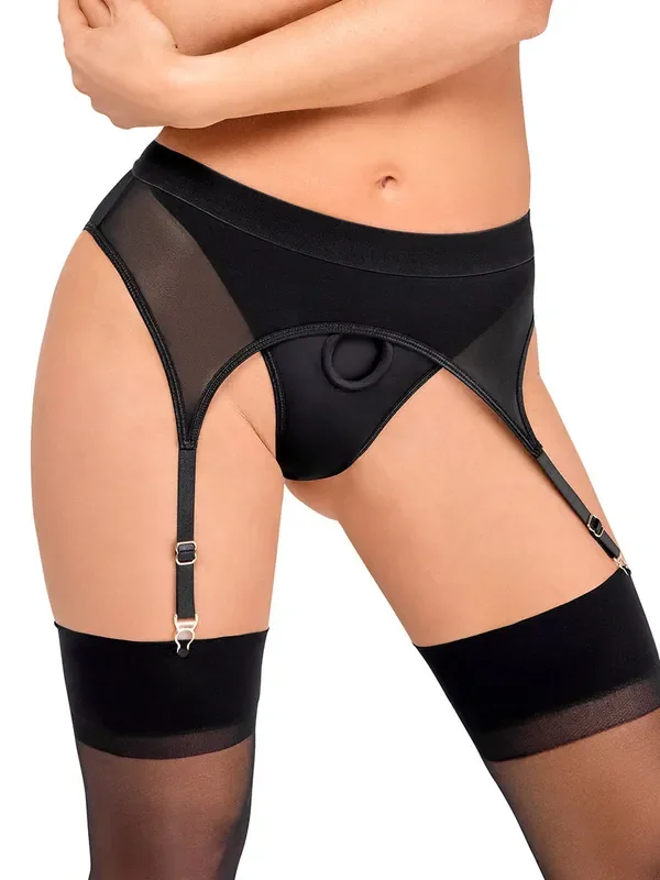 Bad Kitty Strap-On-Strapsstring, schwarz