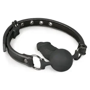 Ball Gag mit Silikon-Dong