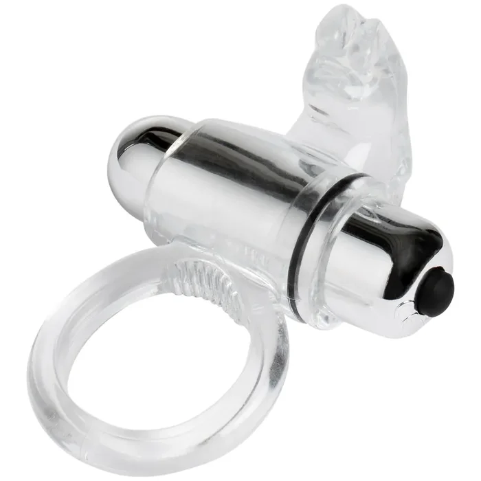 Baseks vibrierender Rabbit-Penisring Transparent