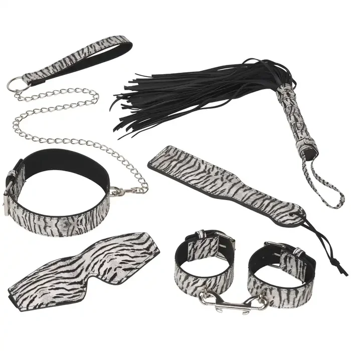 Baseks Zebra Kinky Bondage Set 6-tlg